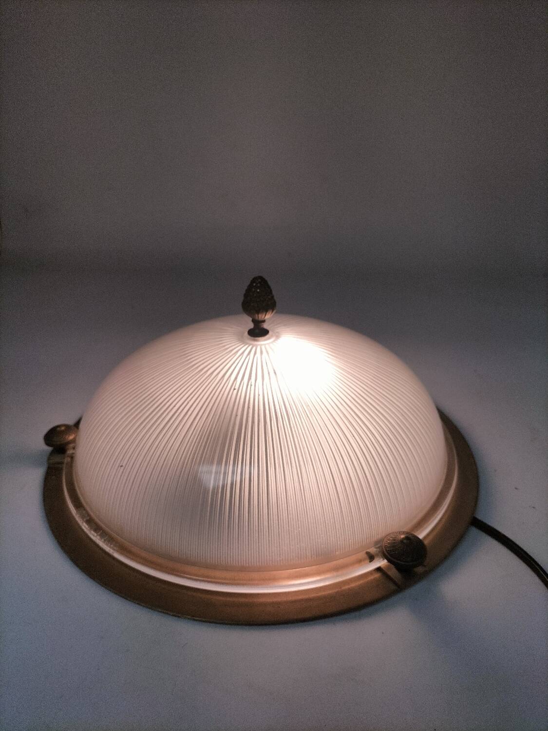 Holophane glass ceiling light