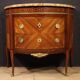 French Louis XVI Style Half-Moon Commode