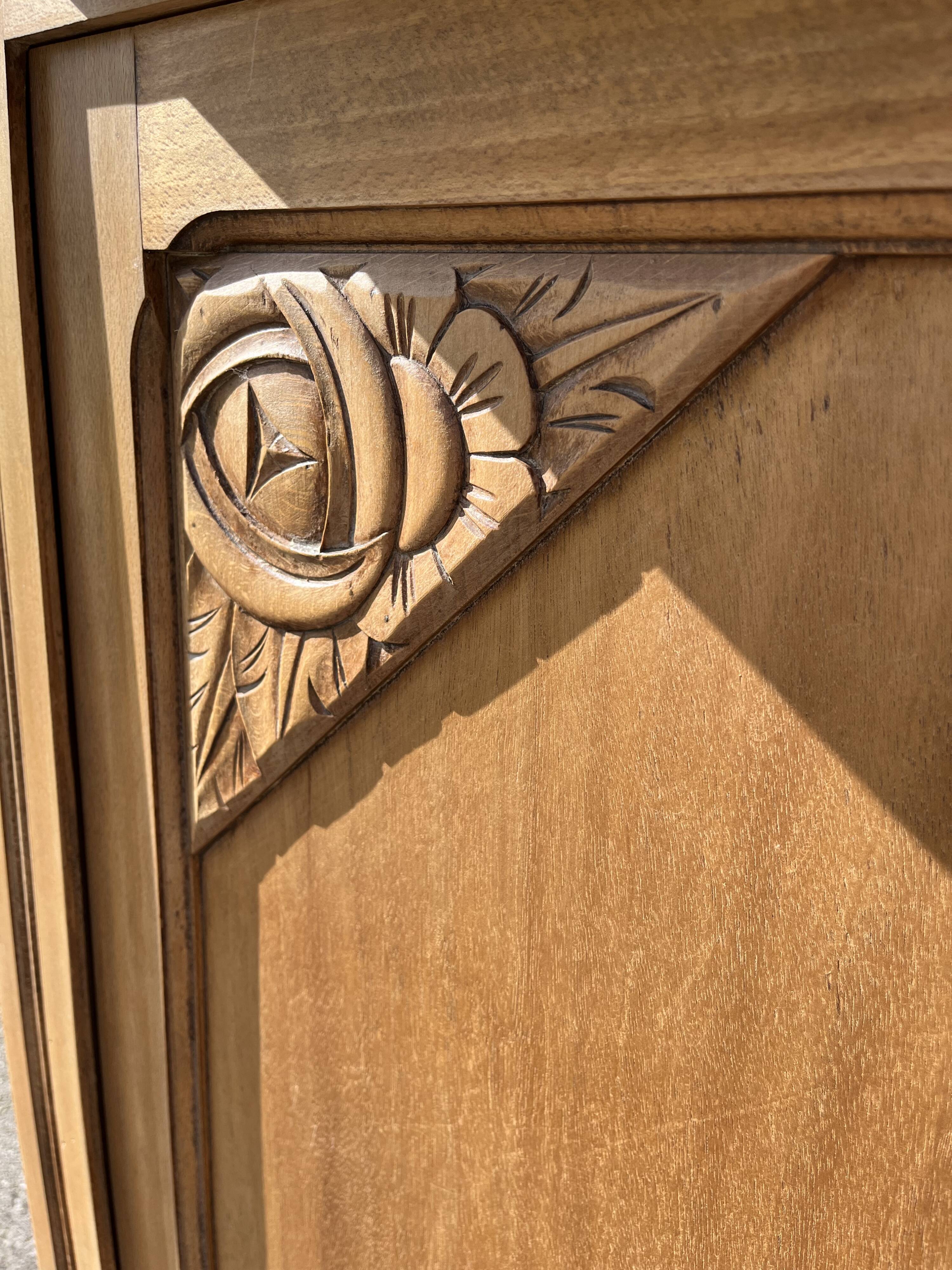 Art deco sideboard shell handles