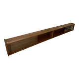 Vintage Scandinavian solid wood display shelf