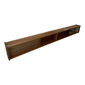 Vintage Scandinavian solid wood display shelf