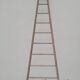 Double ladder for market gardening, fruit harvest, old wooden picking - 3m65