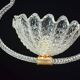 Charming Art Deco Barovier & Toso pendant light chandelier Murano glass, 1950s