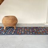 Berber Kilim Hallway Rug VINTAGE Velvet Patterns