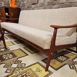 Danish teak Scandinavian sofa armchair set 1960