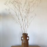 Vase pique-fleurs en bois d'olivier.