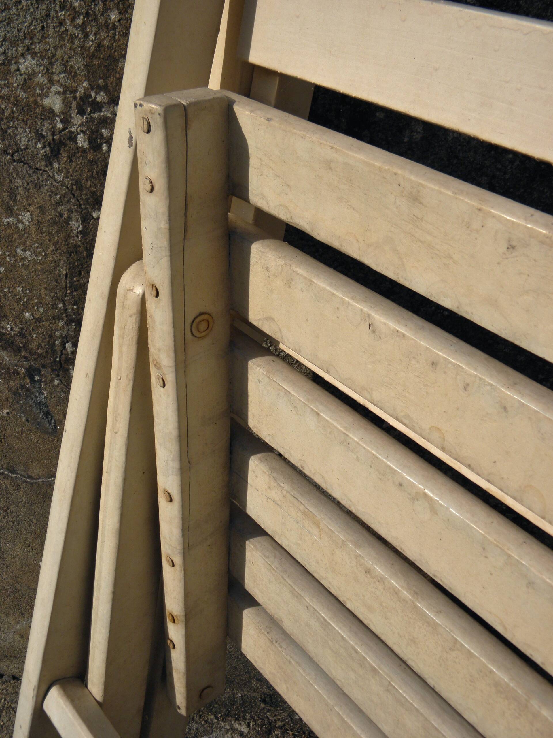 Pair of garden armchairs