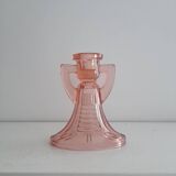 Bougeoir rose Victoria Art Déco Luxval