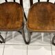 Suite de 4 chaises de Bistrot Baumann années 1930