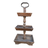 Vintage wooden display stand 3 floors