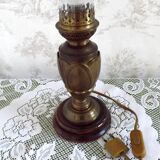 Glass and bronze lamp, Art Nouveau France
