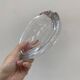 Large glass crystal ashtray by Art Vannes France