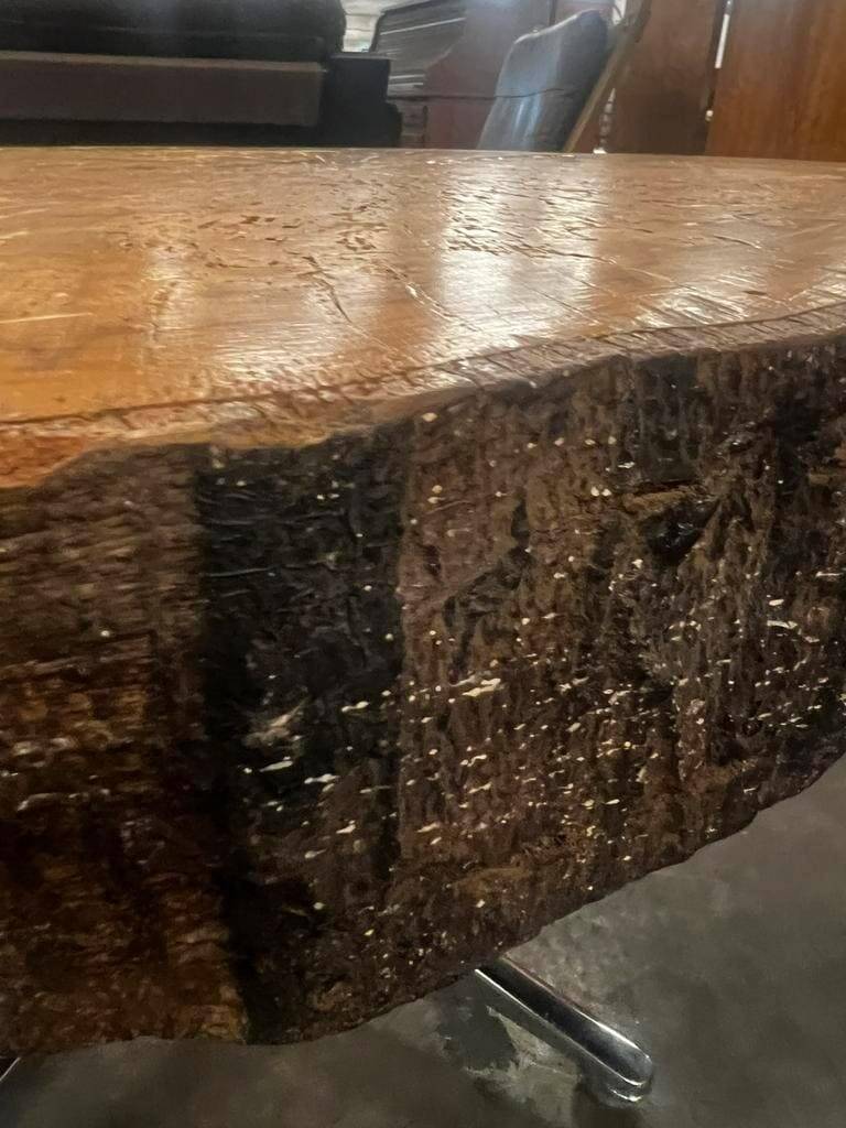 Vintage sturdy coffee table / coffee table with solid top