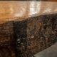 Vintage sturdy coffee table / coffee table with solid top