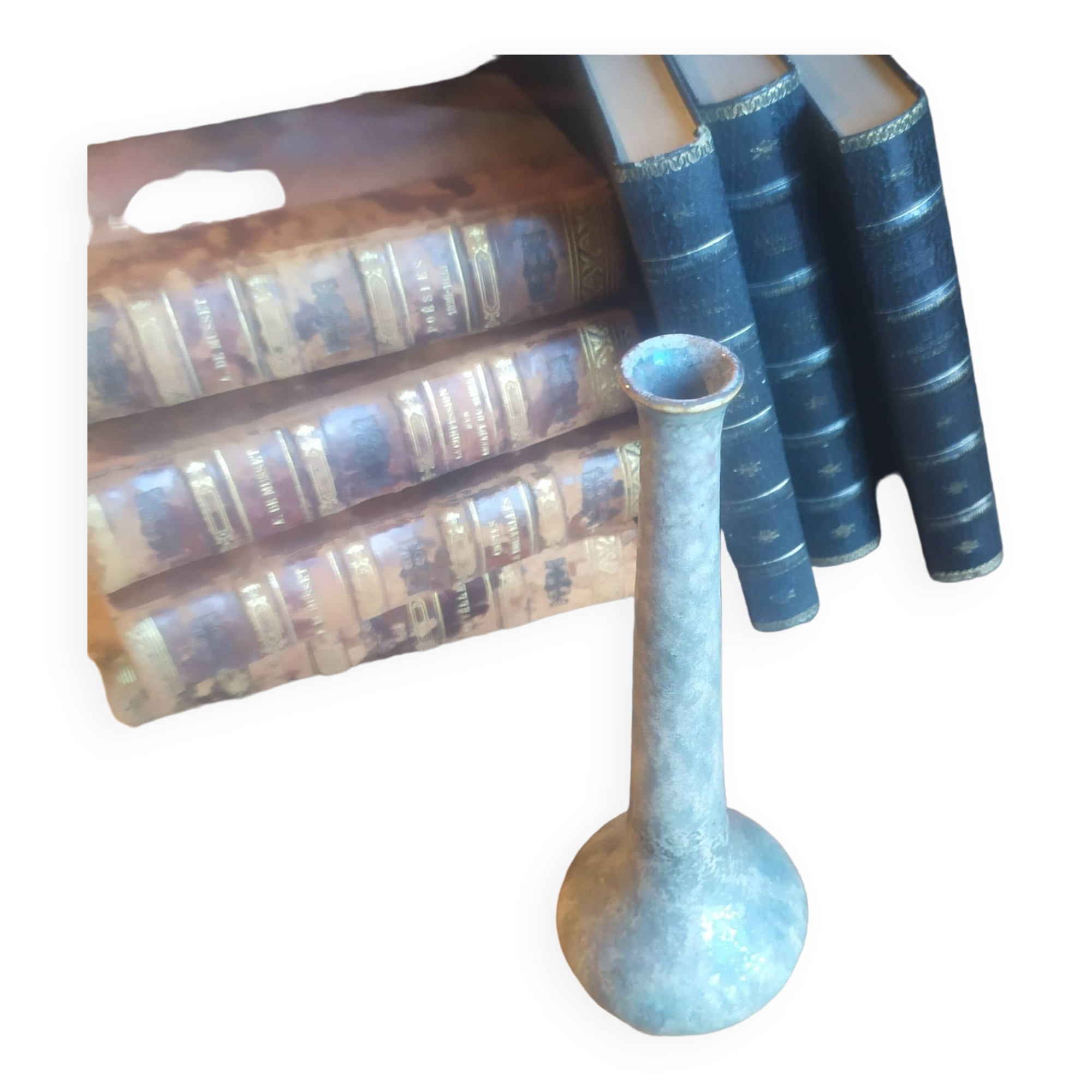 Balsam-shaped soliflore in enamelled stoneware