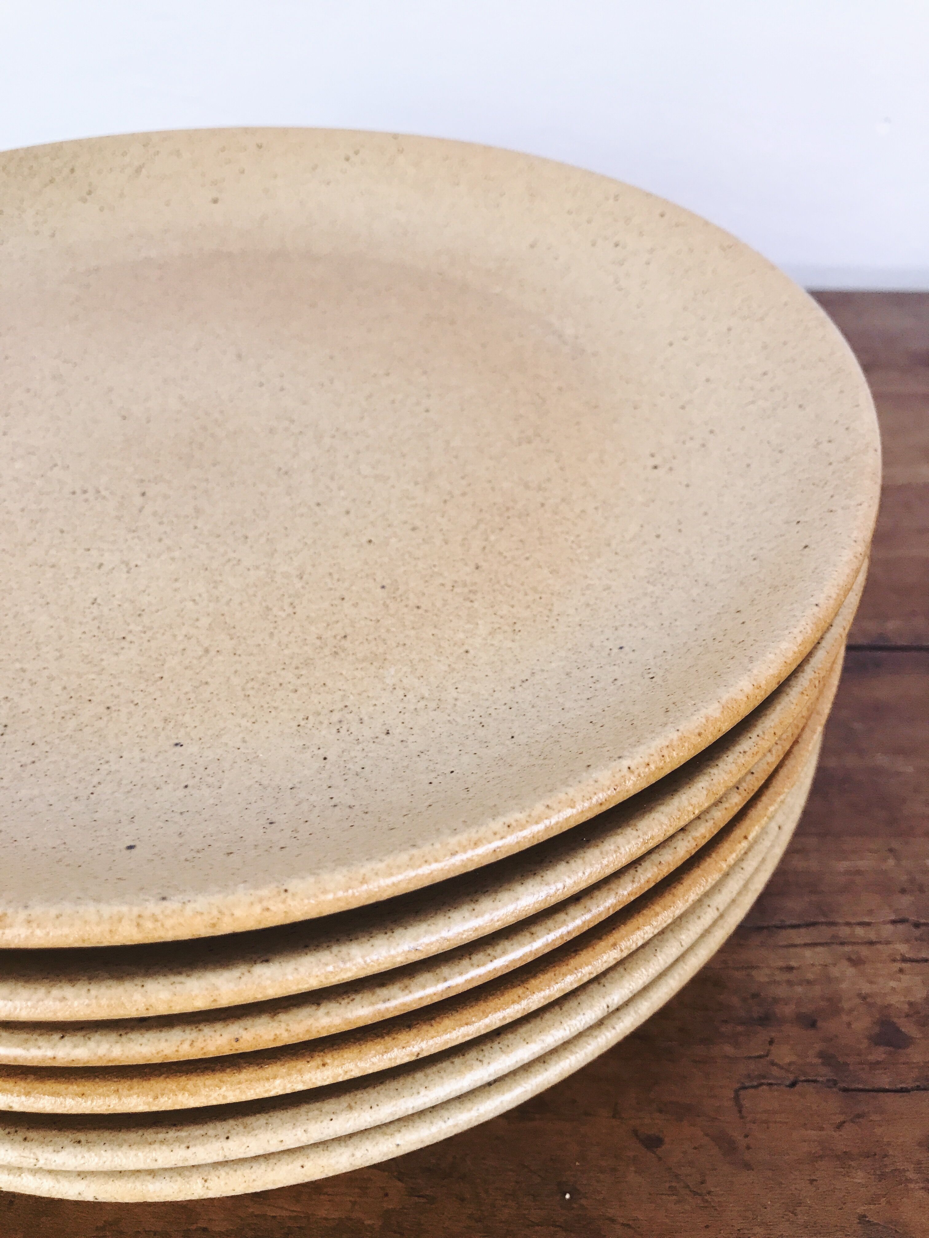 Lot de 6 assiettes en grès - Marque Granit