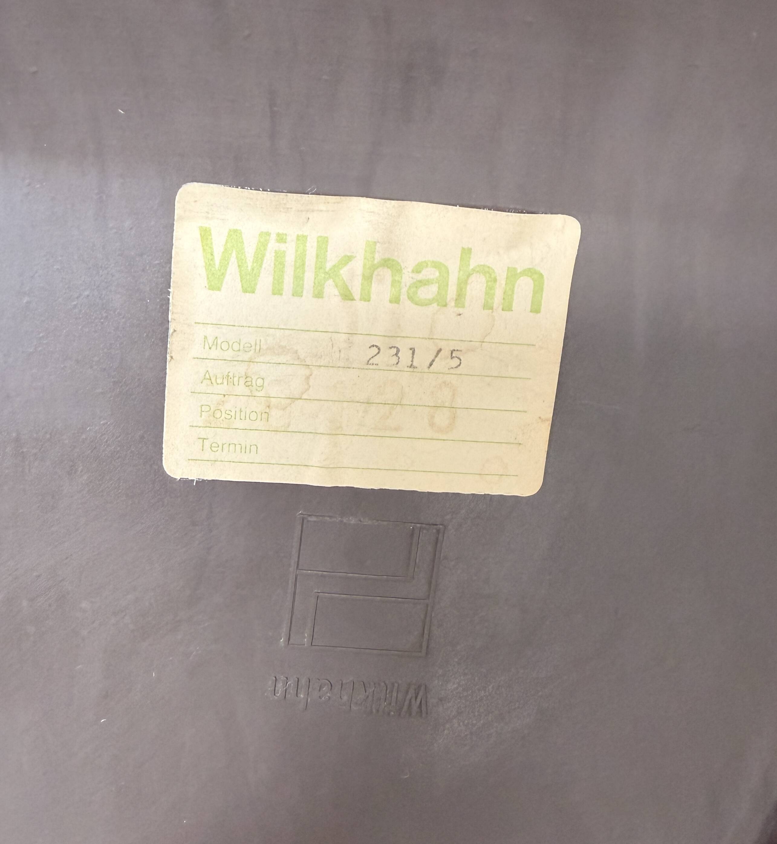 Vintage Wilkhahn Model 231/5 Chair Pair - Orange Fabric and Aluminium