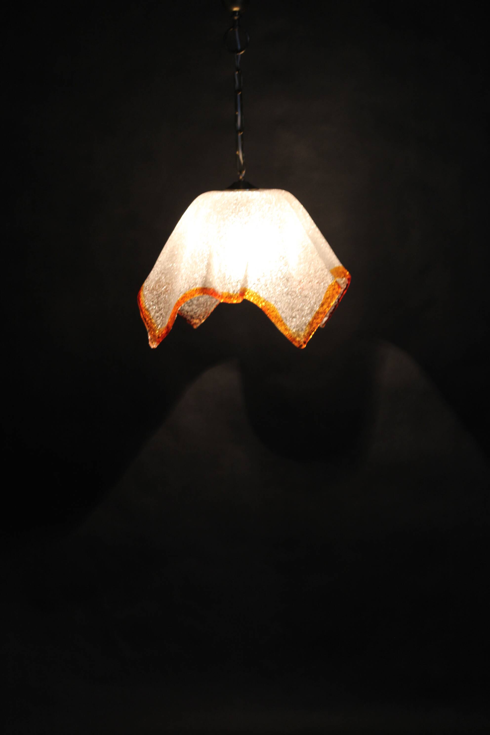 1980s Large Murano Glass Pendant Light, Italy