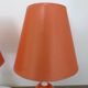 Pair of ceramic bedside lamps, 70s 80s design, vintage.