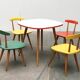 Children's table and chair set by Karla Drabsch for Kleid & Raum, 1950s, set of 5.