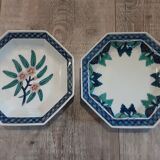 2 Asian decorative plates