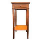 Cherry wood bedside table, vintage, 60s