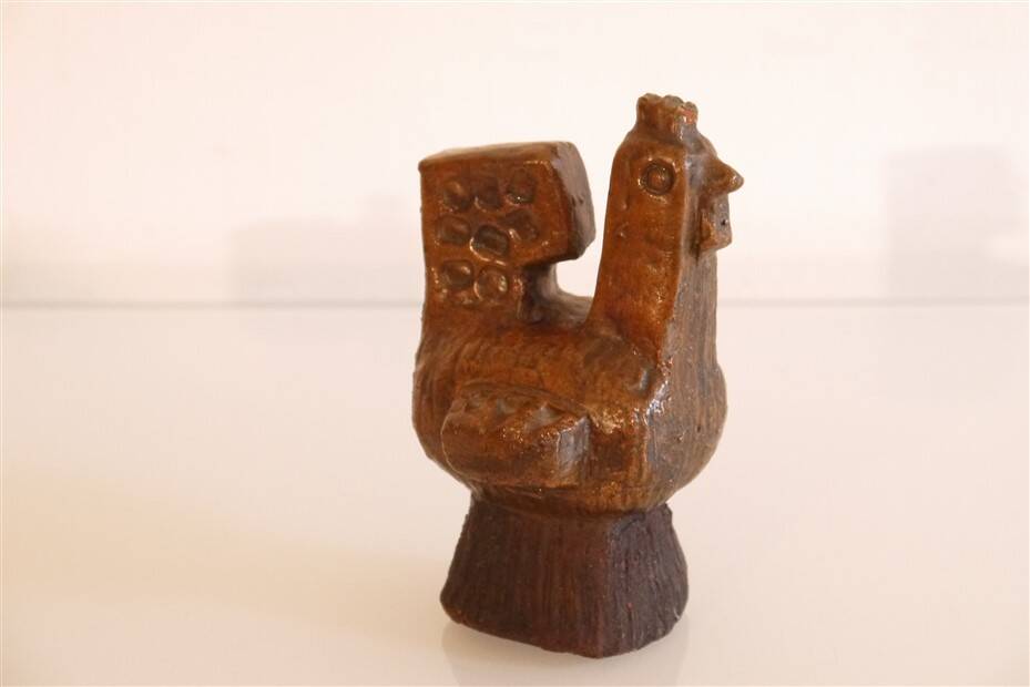 Stylized ceramic bird sculpture 1960