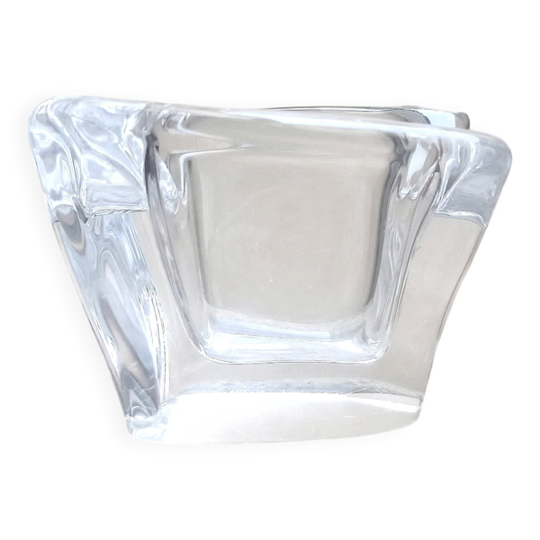 Cendrier cristal Années 70 Largeur 12 cm
