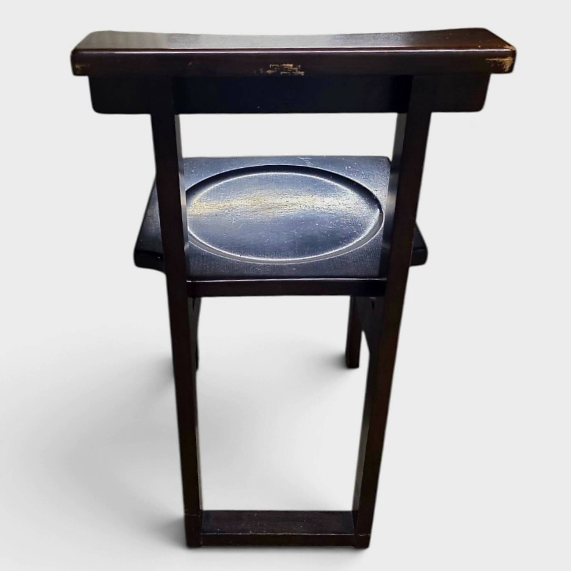 Brutalist prayer chair – Swiss monastic design, 1960