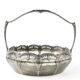 Art Nouveau basket, silver-plated brass, WMF, Germany, early 20th century