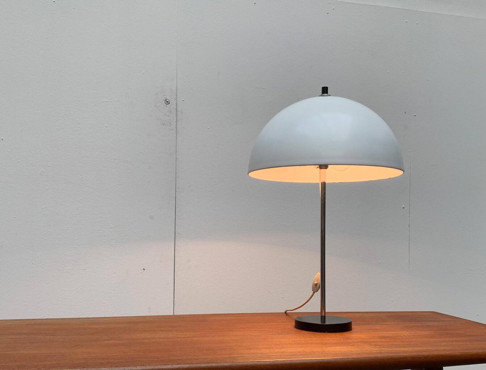 Mid-century minimalist dome table lamp