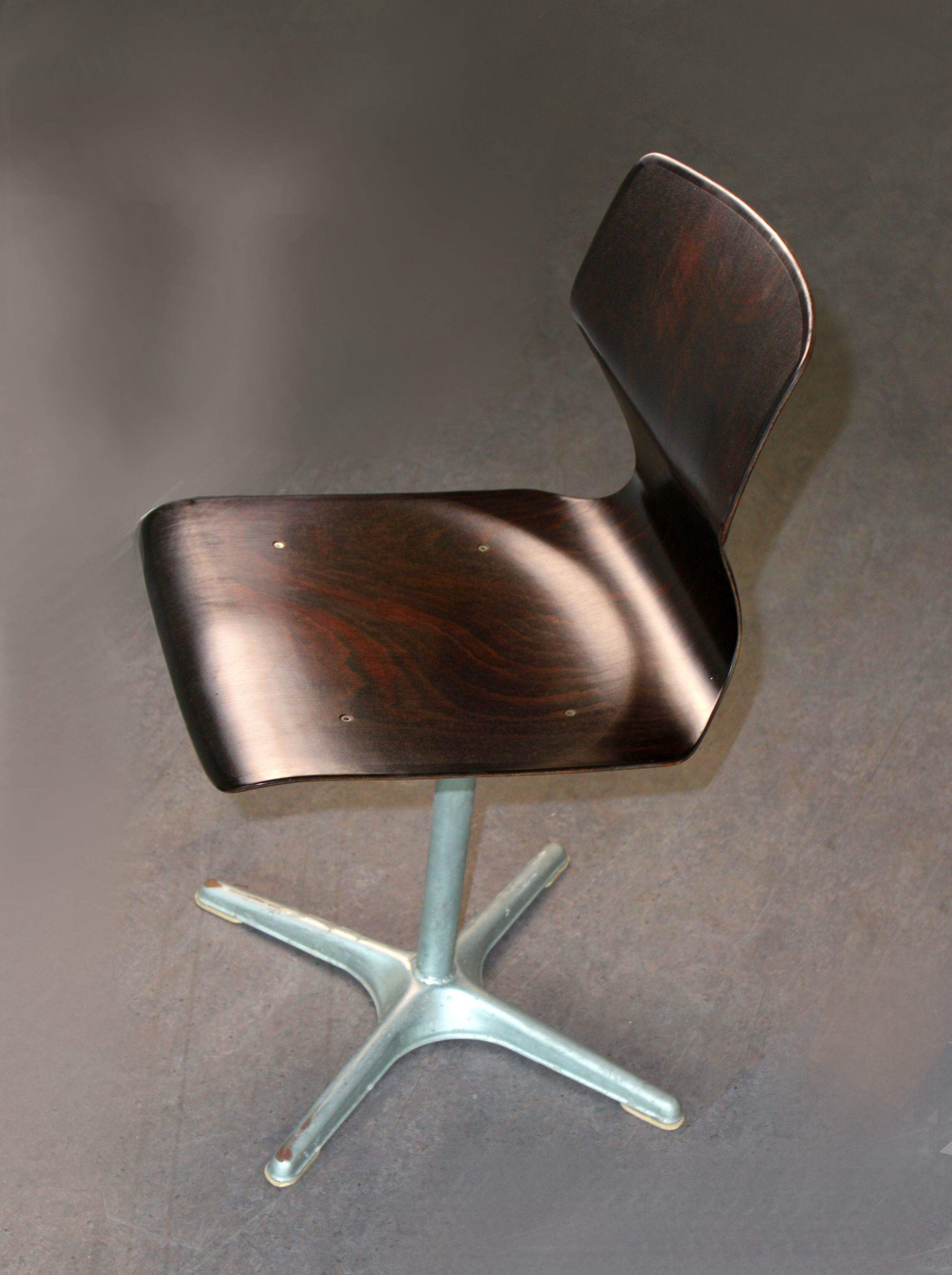 Pair of extendable chairs by Adam Stegner for Flötotto Pagholz, 70