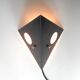 Mid-century dutch black metal night owl sconce from Raak, 1960s