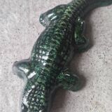 Accolay crocodile in glazed ceramic