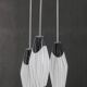 1970s Glass Pendant , Czechoslovakia