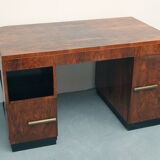 1930s Art Deco Desk caucasian walnut
