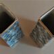 Pair of Limoges porcelain vases speckled decoration