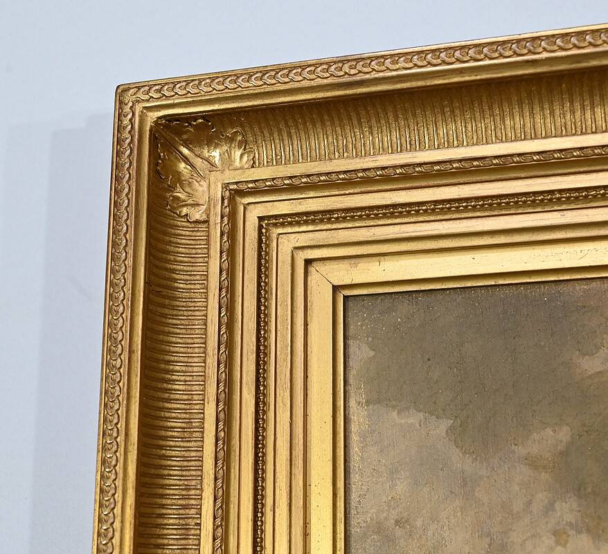 Oil on canvas, signed Cheret – Mid 19th century