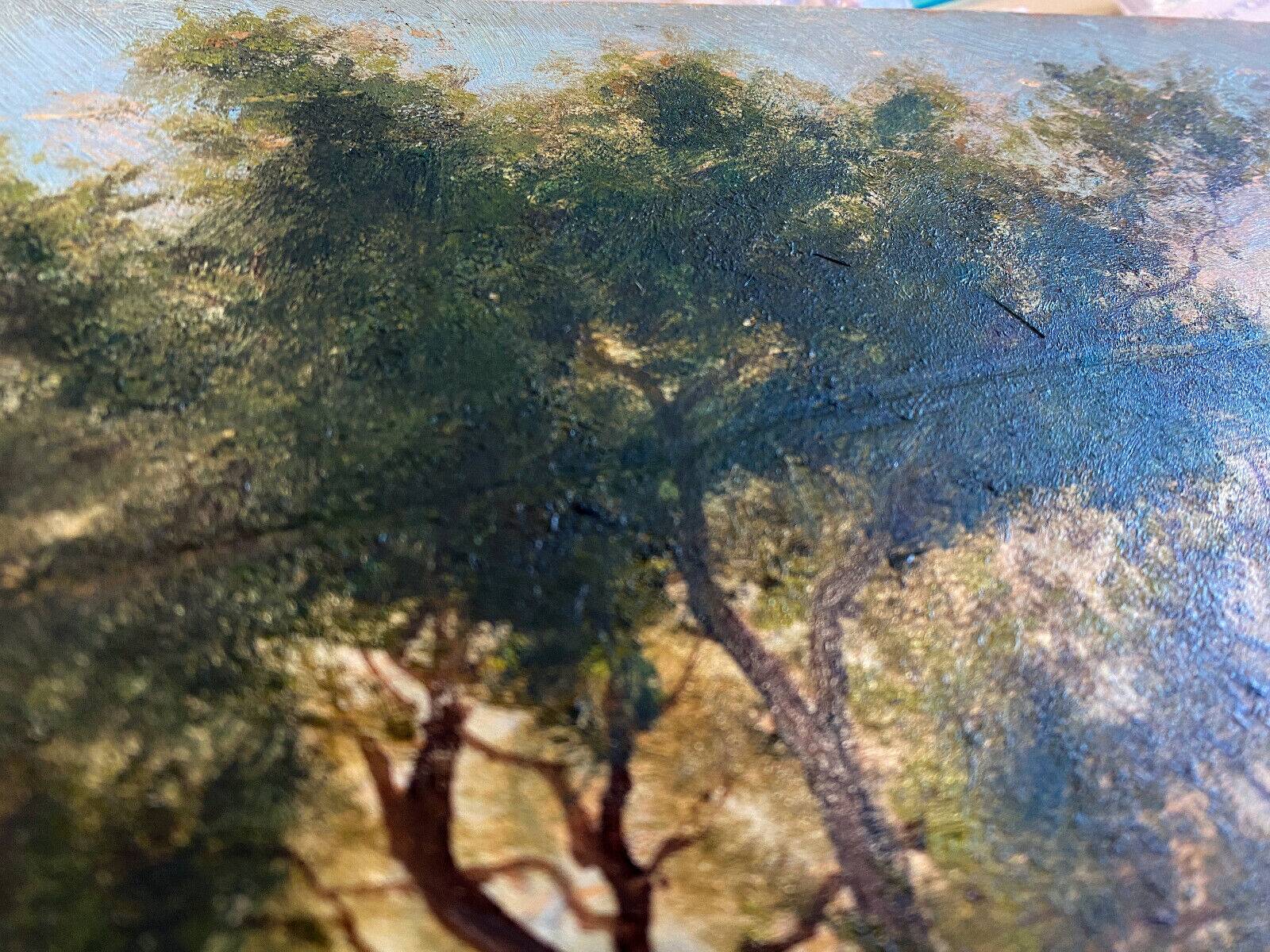 HSP painting "Forest Edge" by Léon Benoit (19th-20th century)