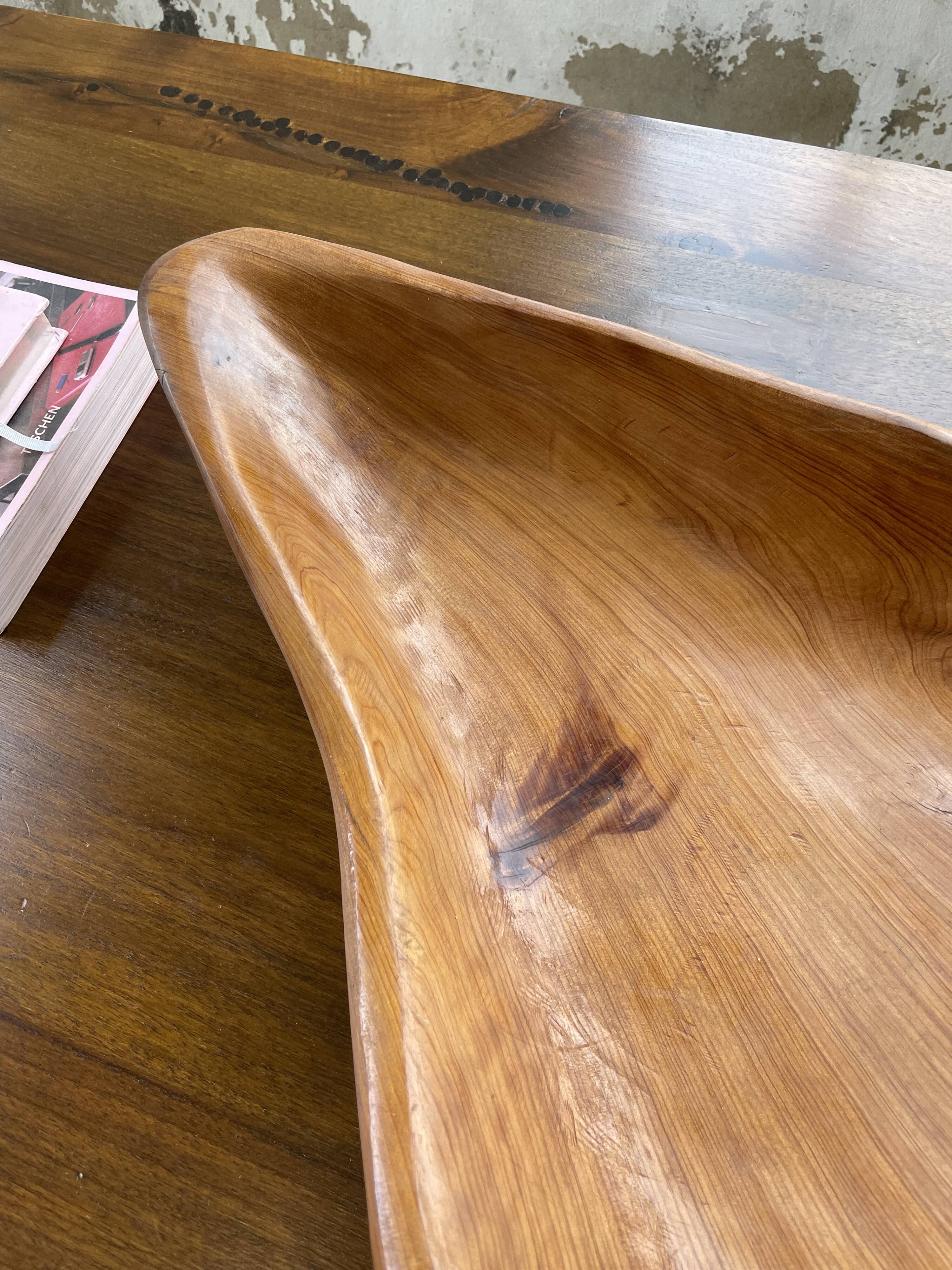 XL thuja root wooden dish