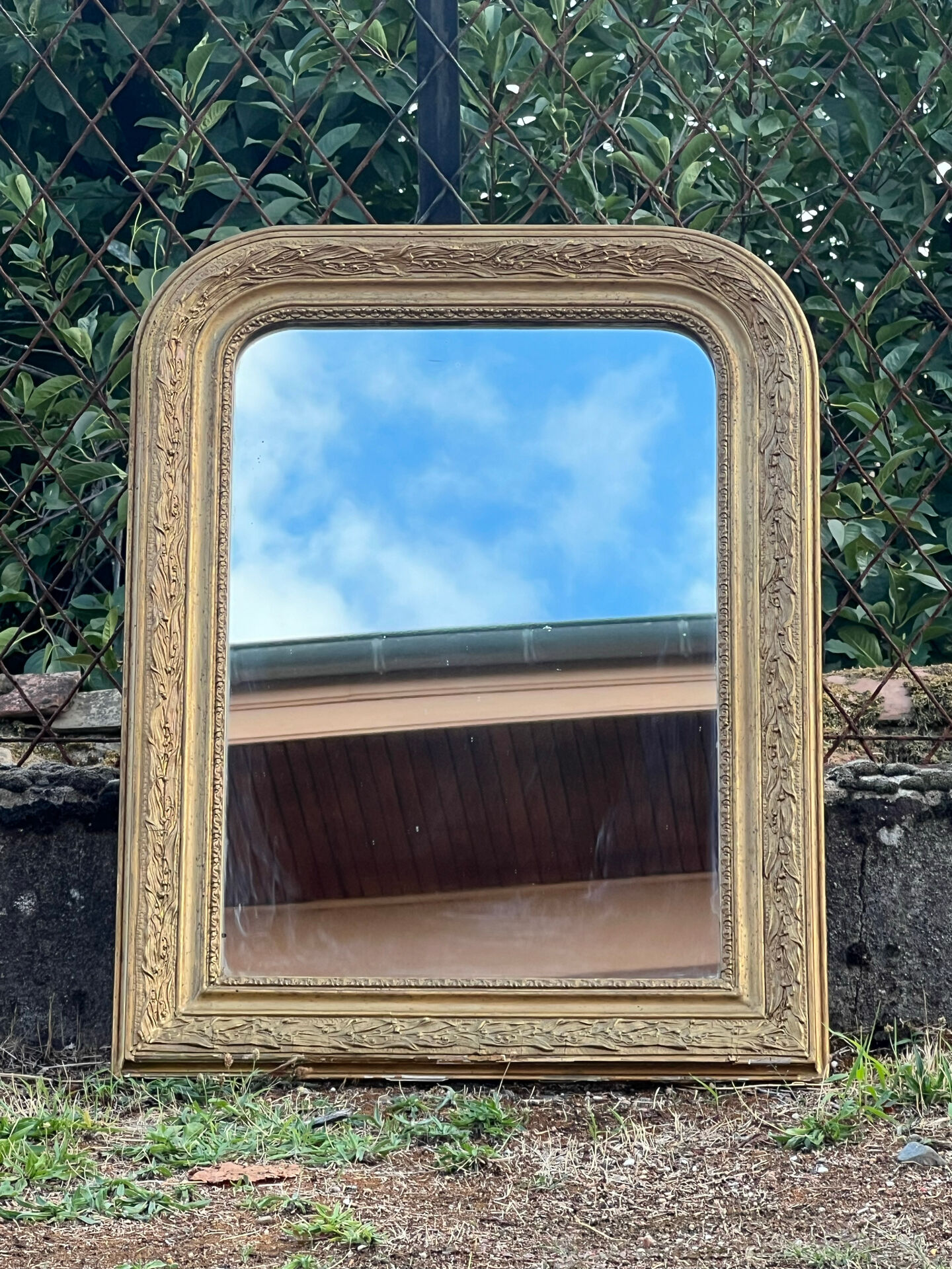 Louis Philippe mirror with a gold frame 69x54cm