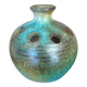 Vintage green/blue flower spike vase