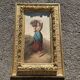 Ernesto Jolli – Oil on canvas 19th century – Young woman with a basket of flowers