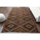 1970s Vintage Turkish Hand-Knotted Wool Cotton Brown Area Rug 176x309