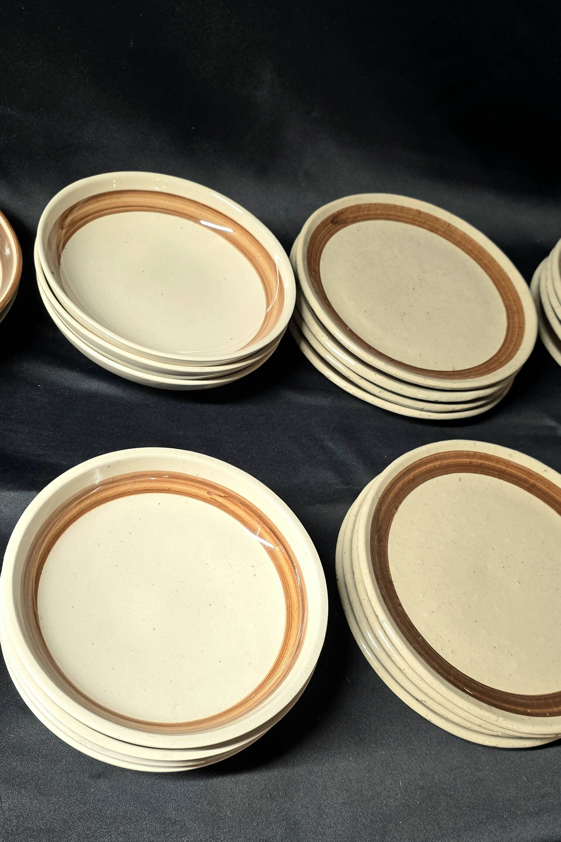ROBERT PICAULT (1919-2000), a set of vintage glazed ceramic dishes