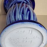 Vase grès décor bleu Marcel Schmitter Betchdorff