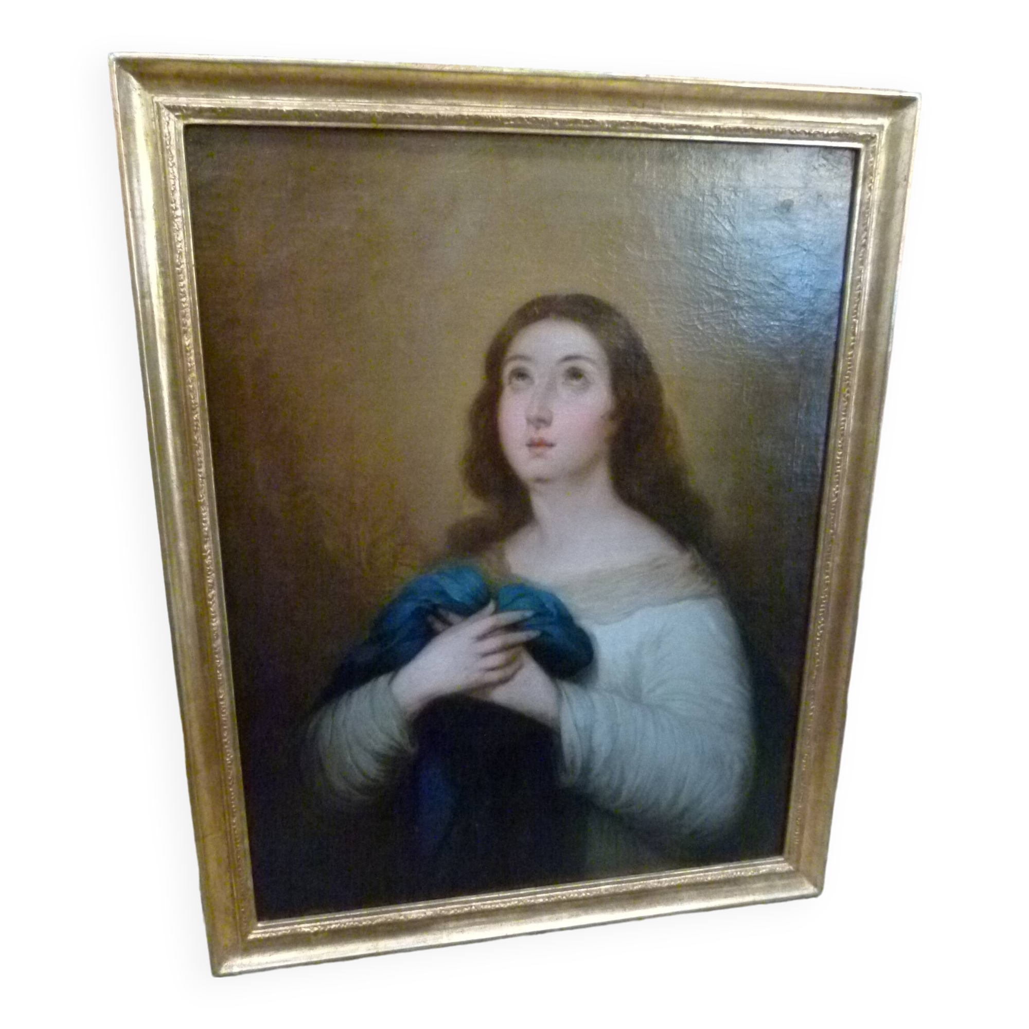 Religious oil painting. 19th century