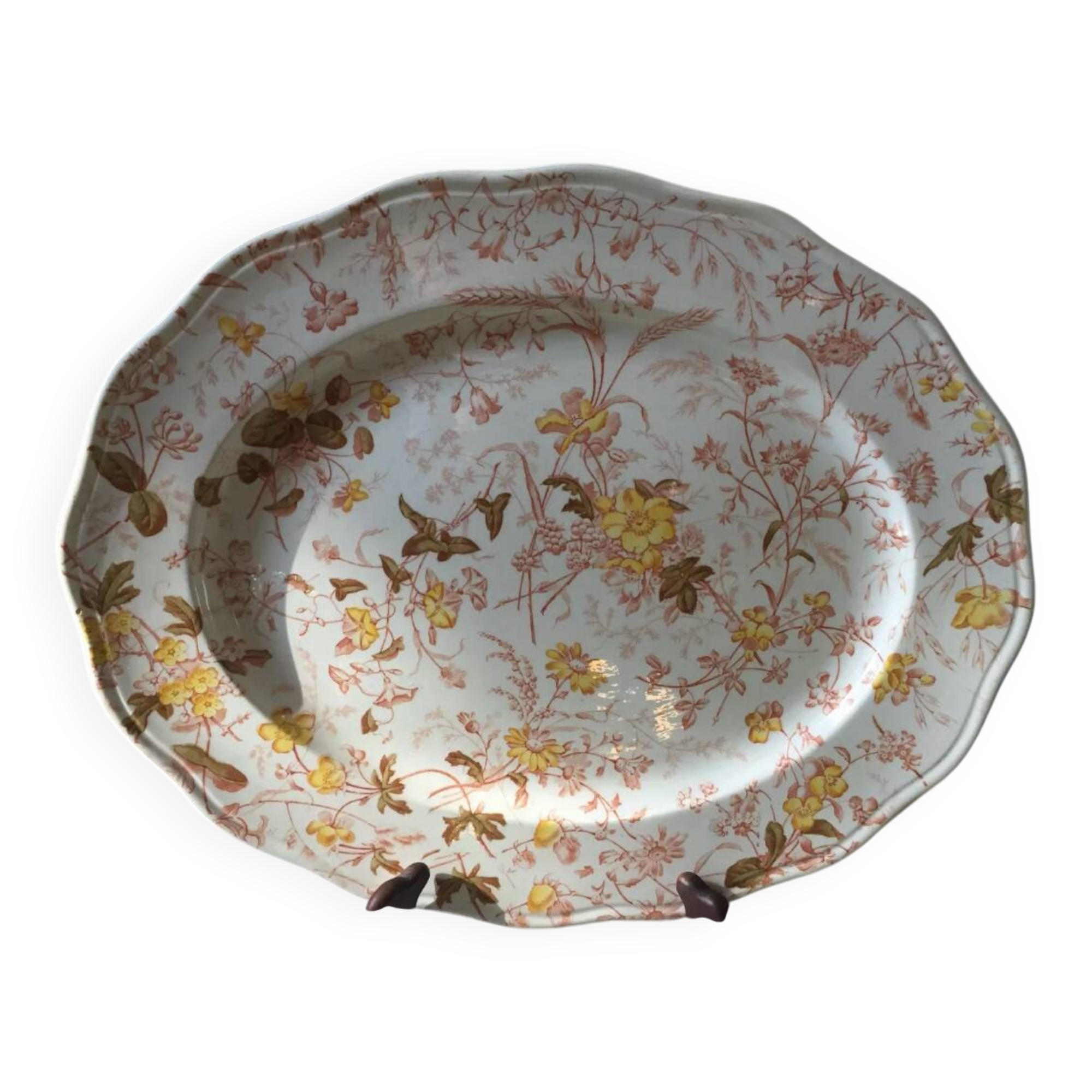 Grand plat en céramique Brown Westhead Moore & Co XIX
