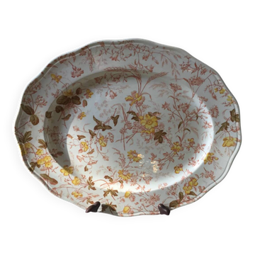 Large Brown Westhead Moore & Co XIX ceramic dish