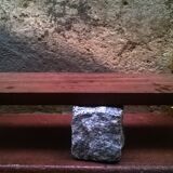 Small "foldable" pallissander wall shelf